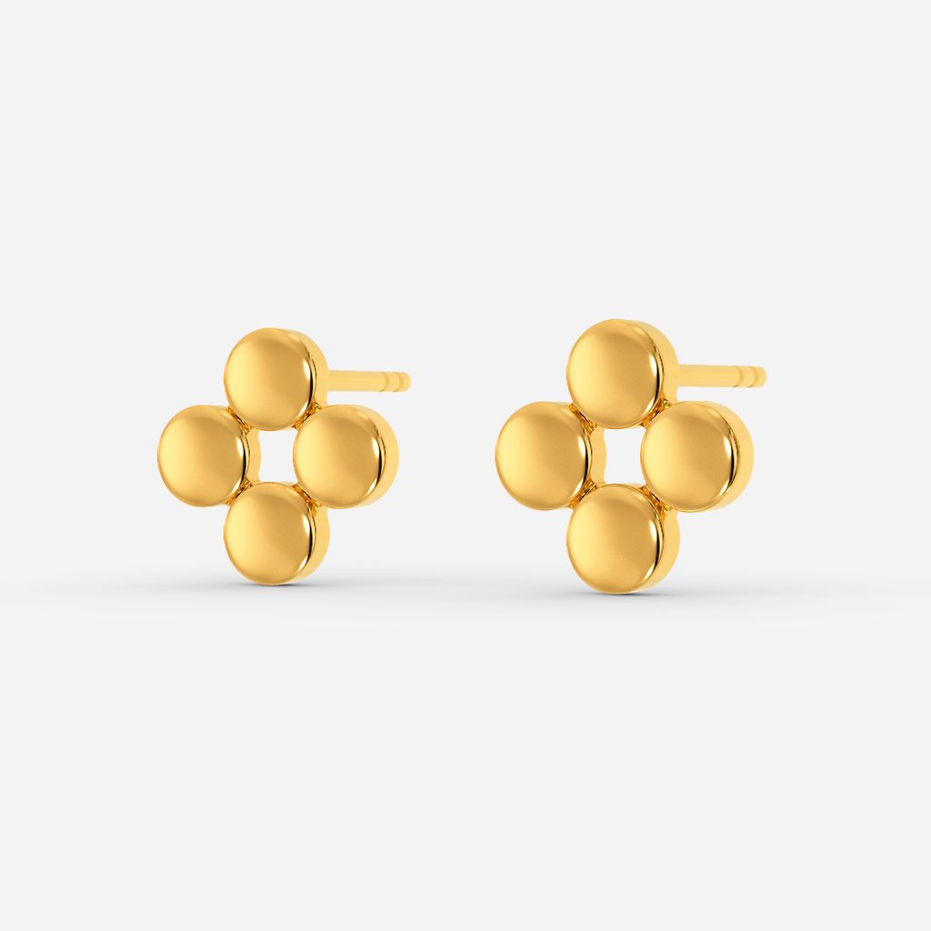 Future In Green Gold Earrings