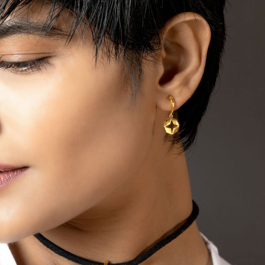 Organic Touch Gold Earrings