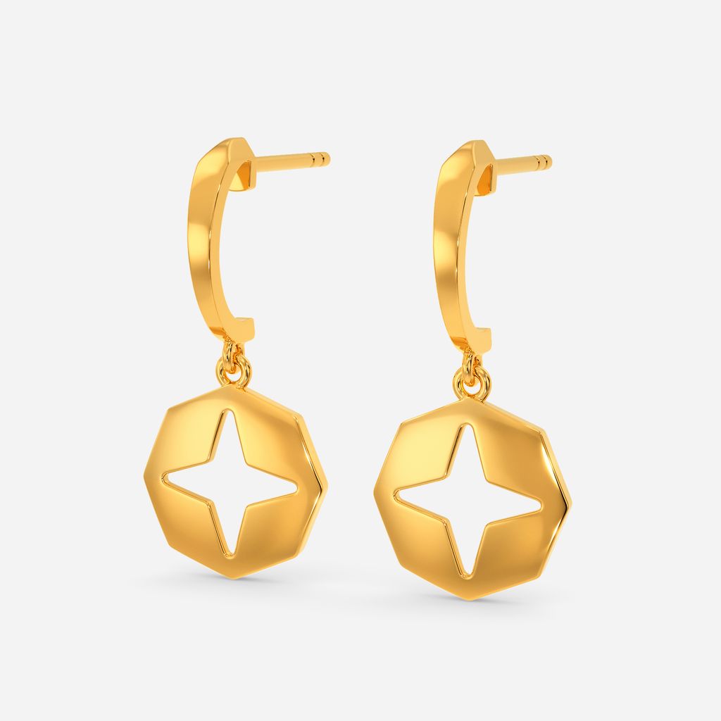 Organic Touch Gold Earrings