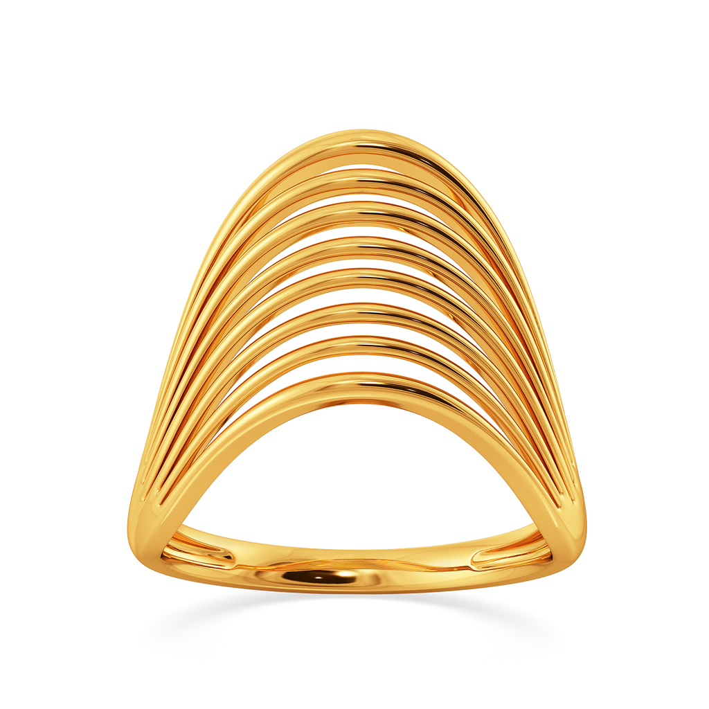 Drape a Shimmer Gold Rings alternate view 3
