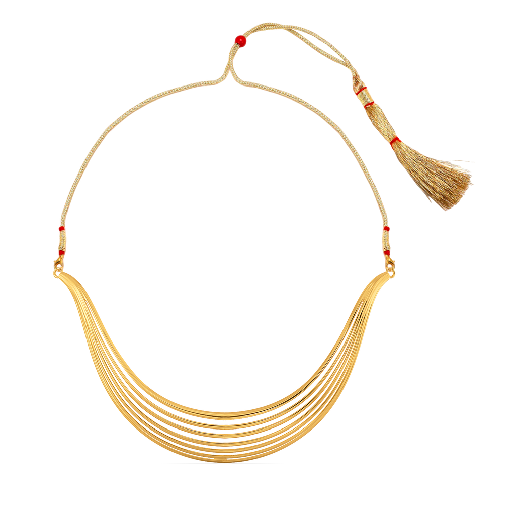 Drape a Shimmer Gold Necklaces
