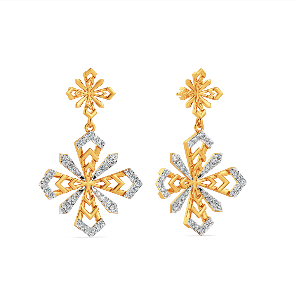 Petal Glow Diamond Earrings