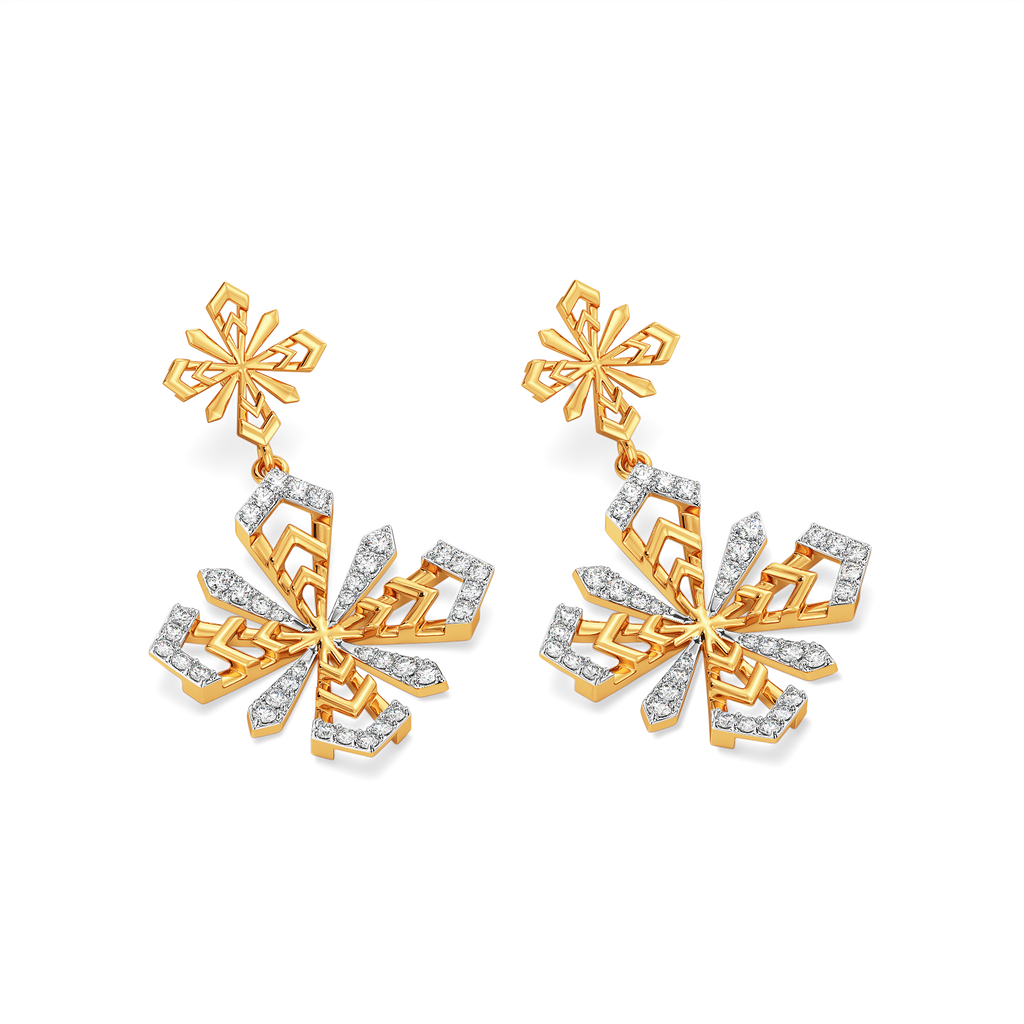 Petal Glow Diamond Earrings