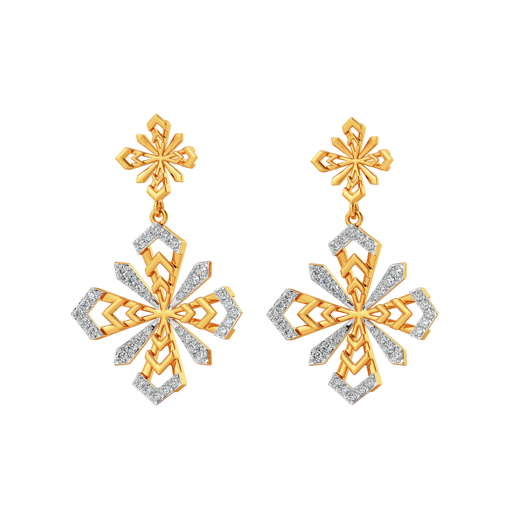 Petal Glow Diamond Earrings