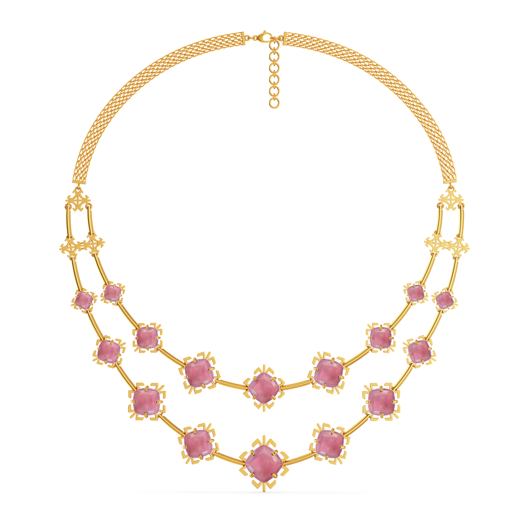 Blush Radiance Gemstone Necklaces