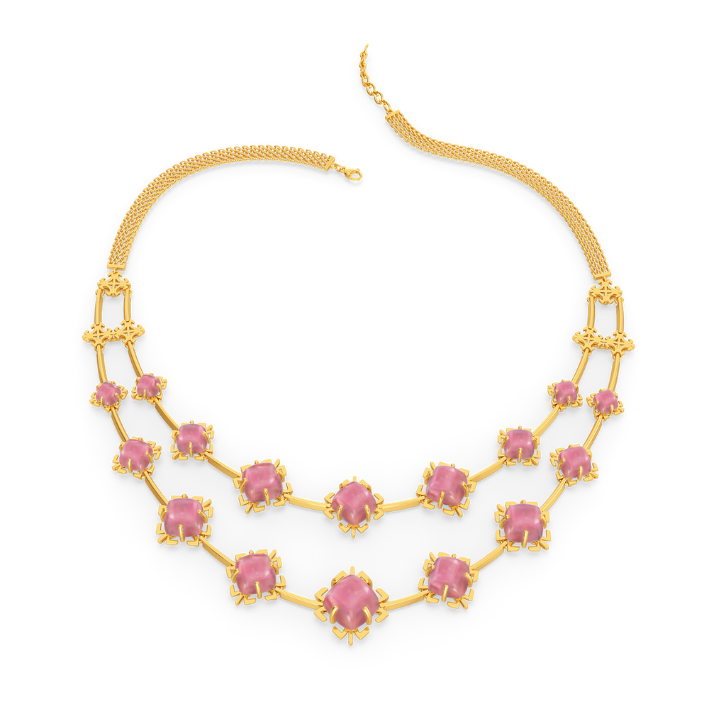Blush Radiance Gemstone Necklaces