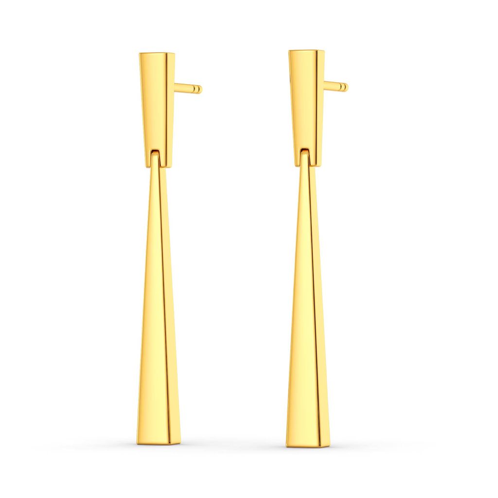 Flare Flair Gold Earrings