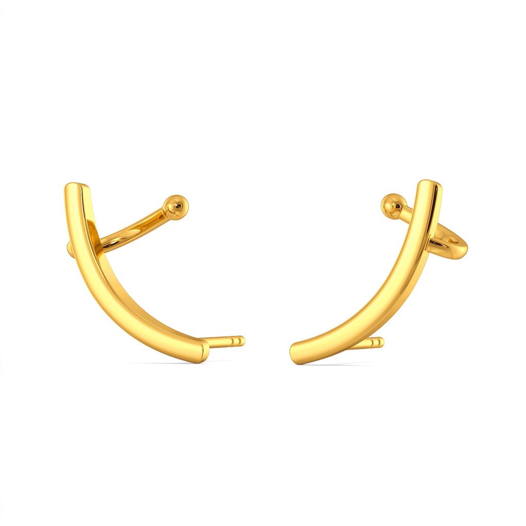 Lean Layers Gold Earrings