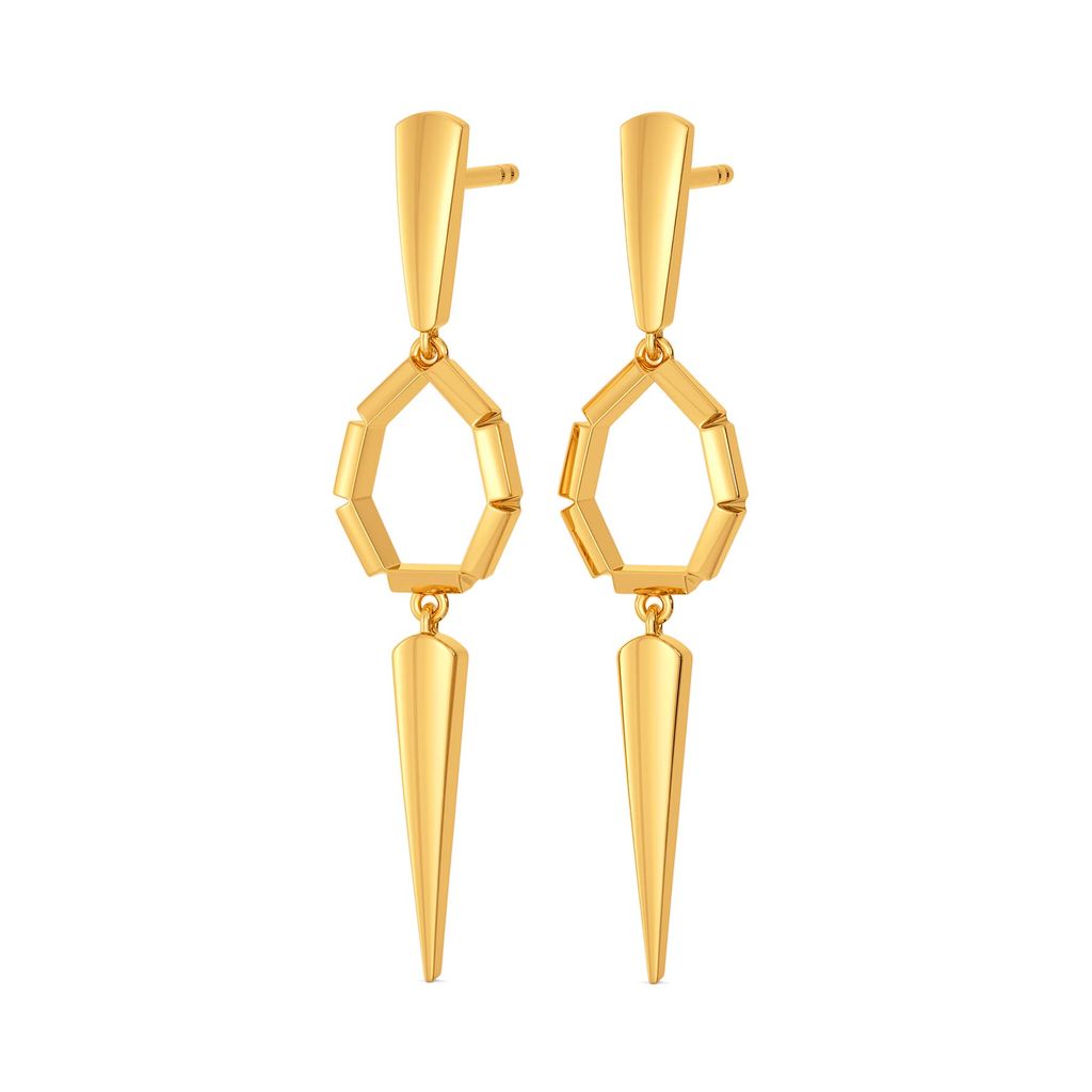 Power Dapper Gold Earrings