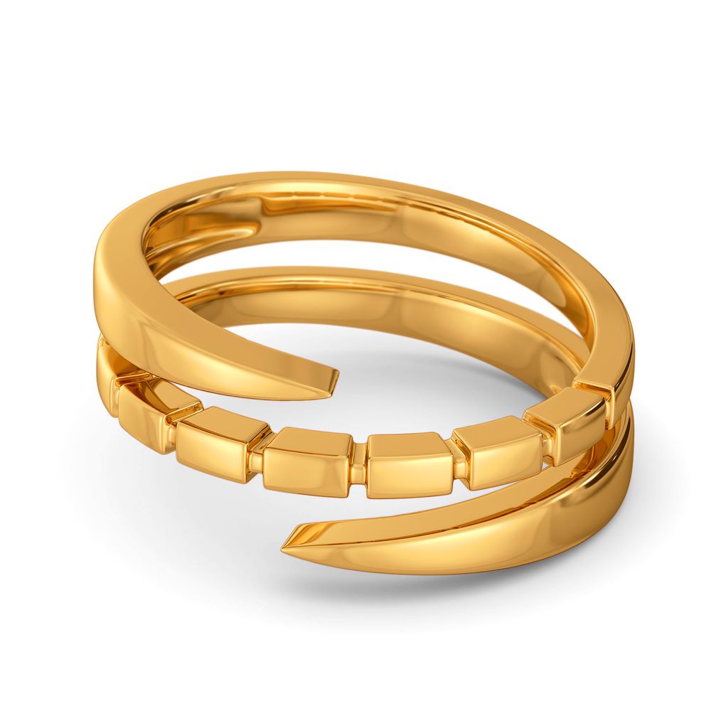 Power Dapper Gold Rings alternate view 3