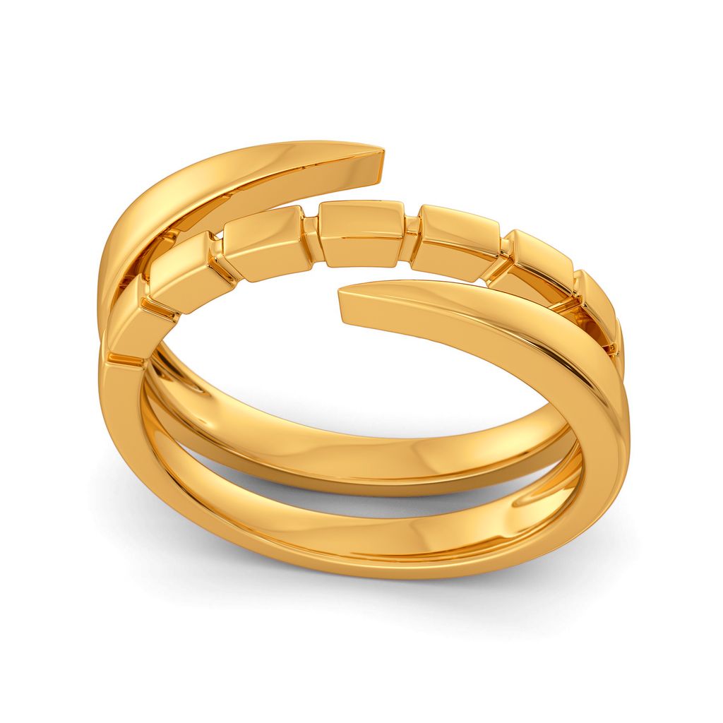 Power Dapper Gold Rings alternate view 2