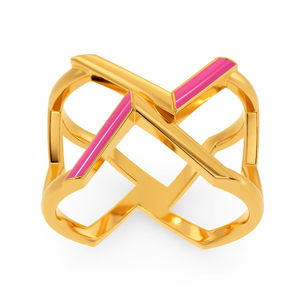 Blush Twist Gold Rings alternate view 3