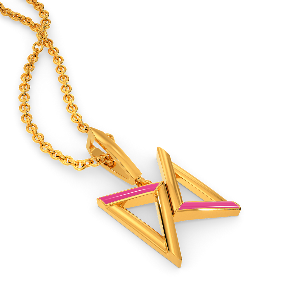 Blush Twist Gold Pendants