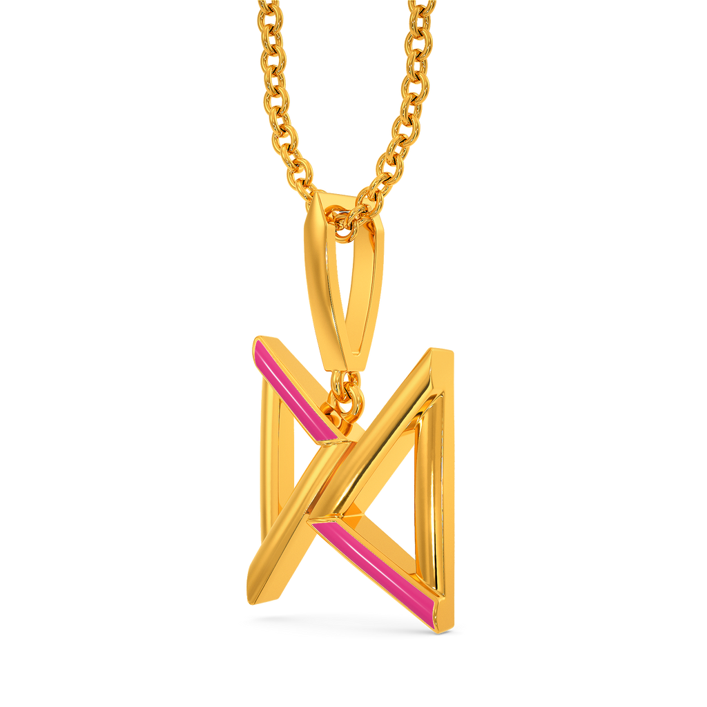 Blush Twist Gold Pendants