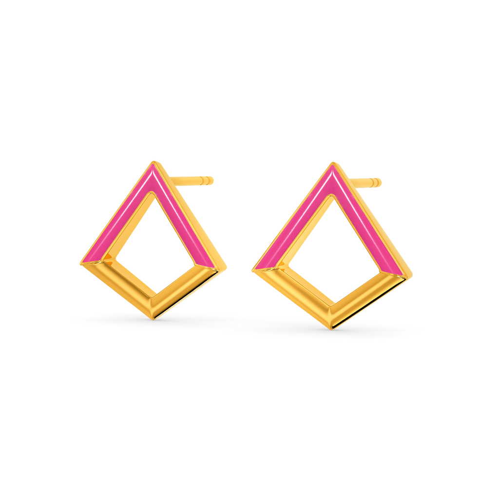 Blush Twist Gold Earrings