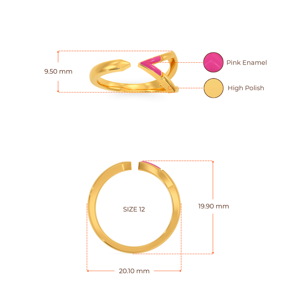 Fuchsia Fun Gold Rings image