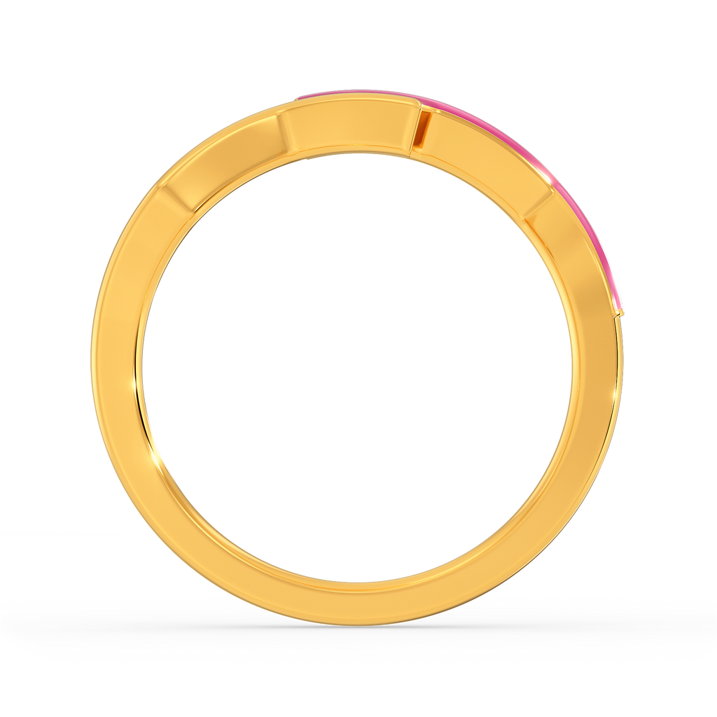 Pink Romance Gold Rings image