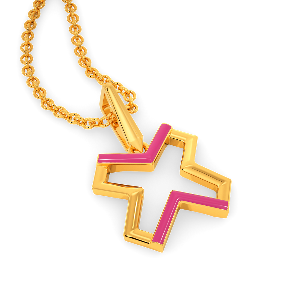 Roseate Romance Gold Pendants