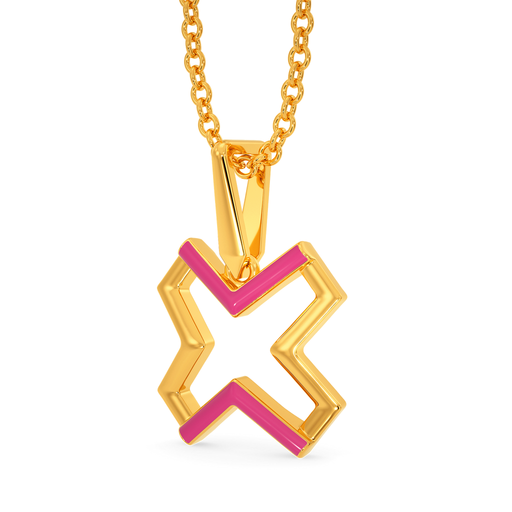Roseate Romance Gold Pendants