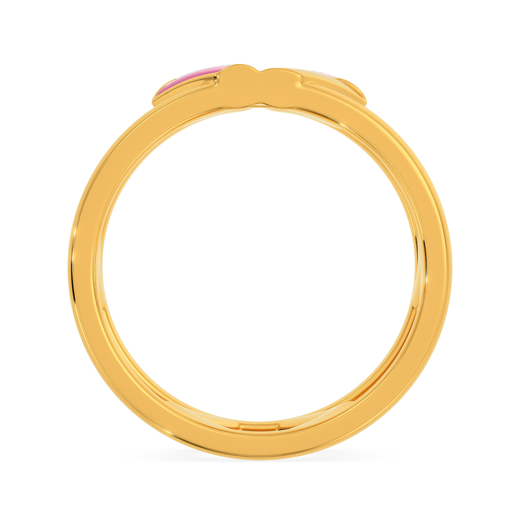 Touch Of Blush Gold Rings image