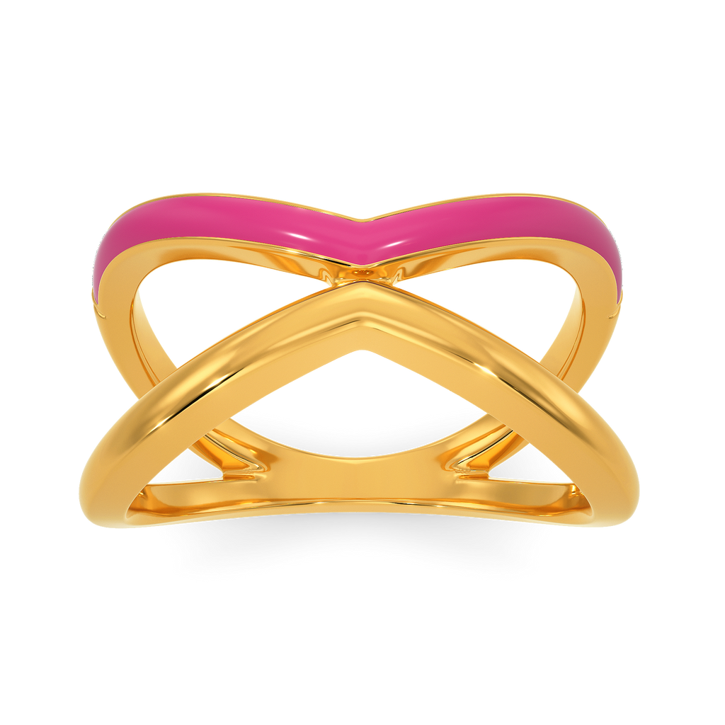 Pinkin Glory Gold Rings alternate view 3