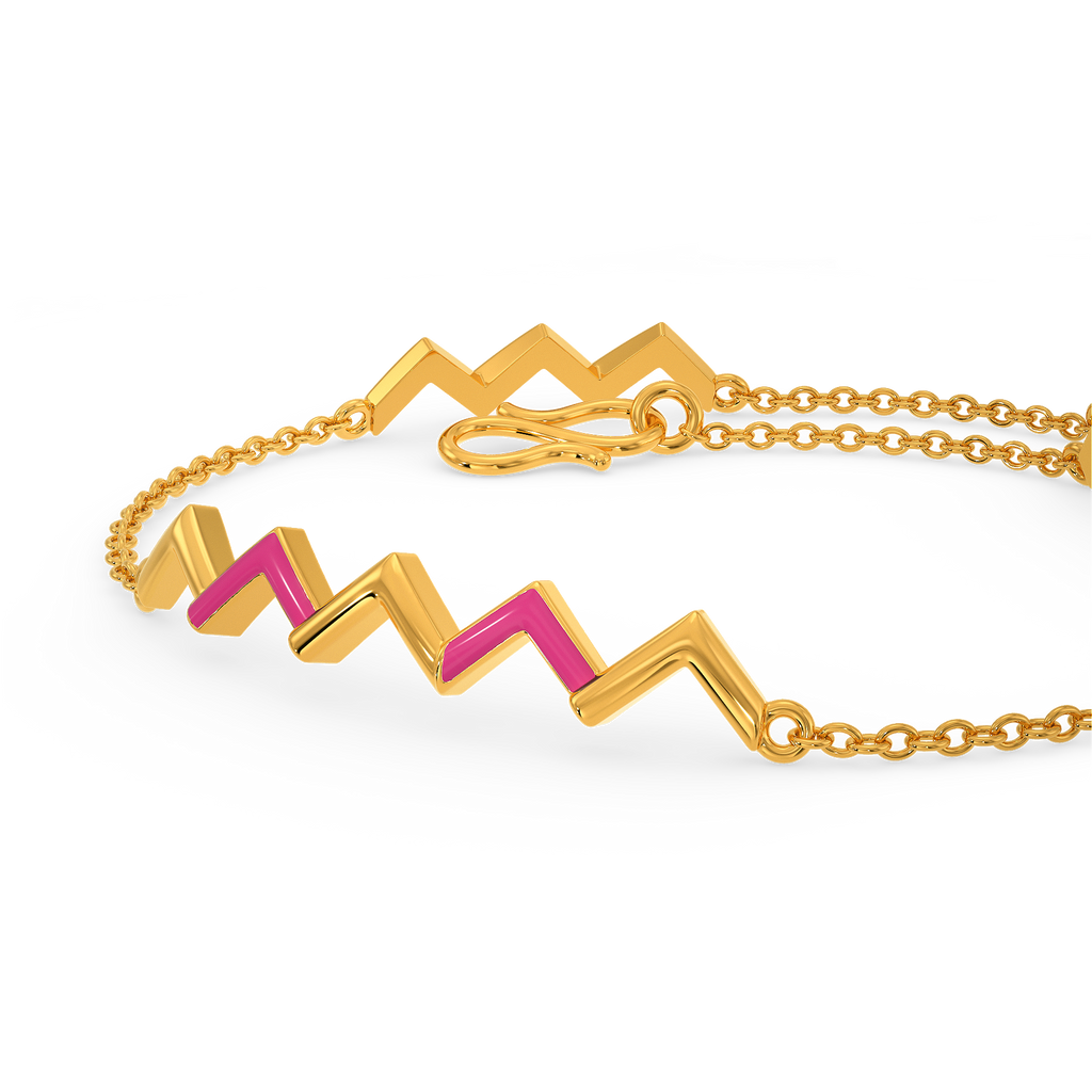 Pinkin Glory Gold Bracelets