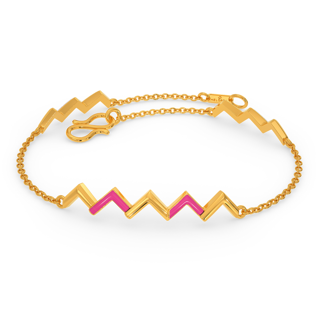 Pinkin Glory Gold Bracelets