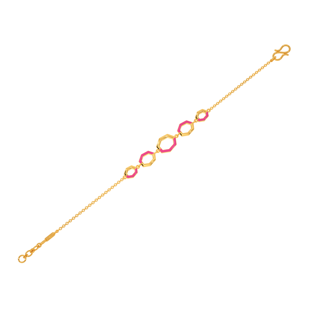 Pink Dynamics Gold Bracelets
