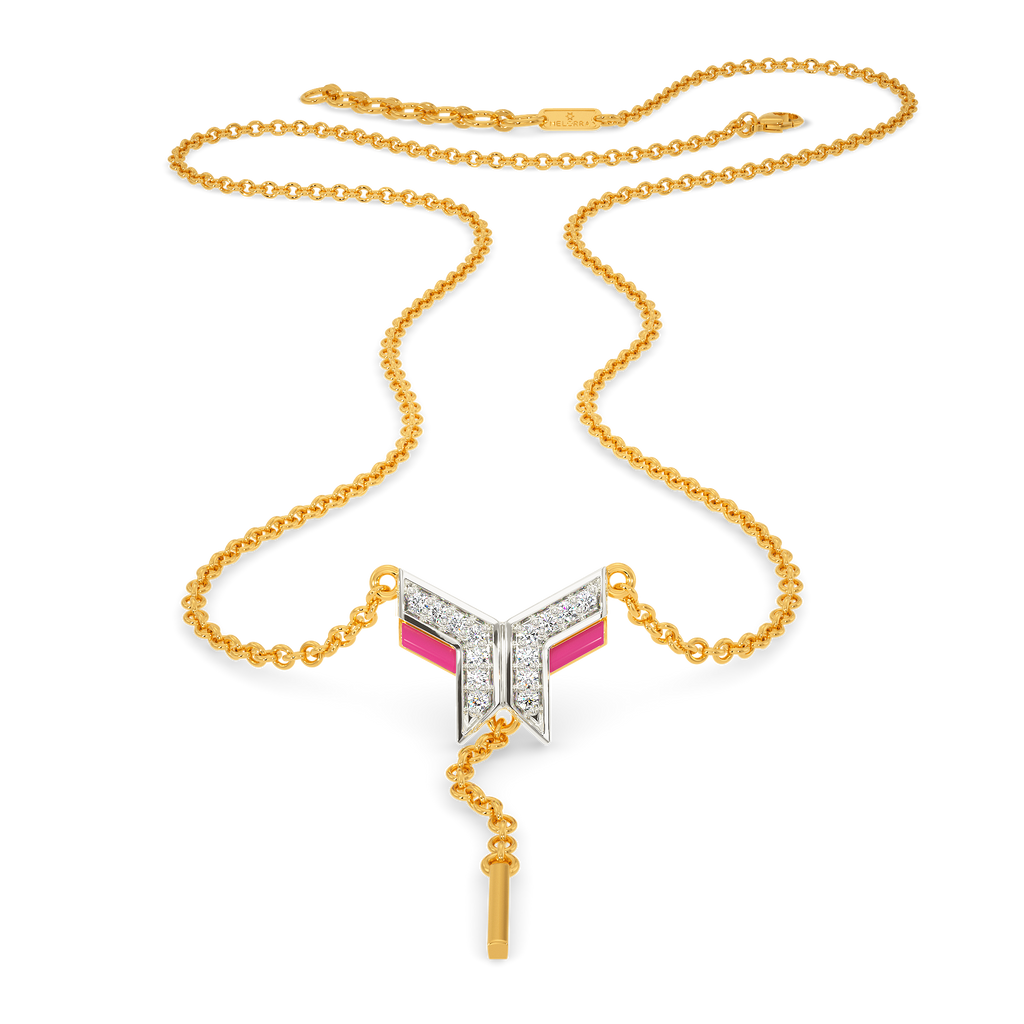 Pink Raptors Diamond Necklaces
