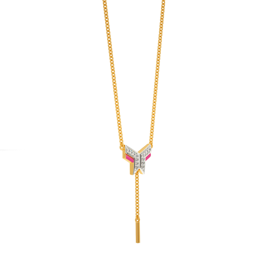 Pink Raptors Diamond Necklaces