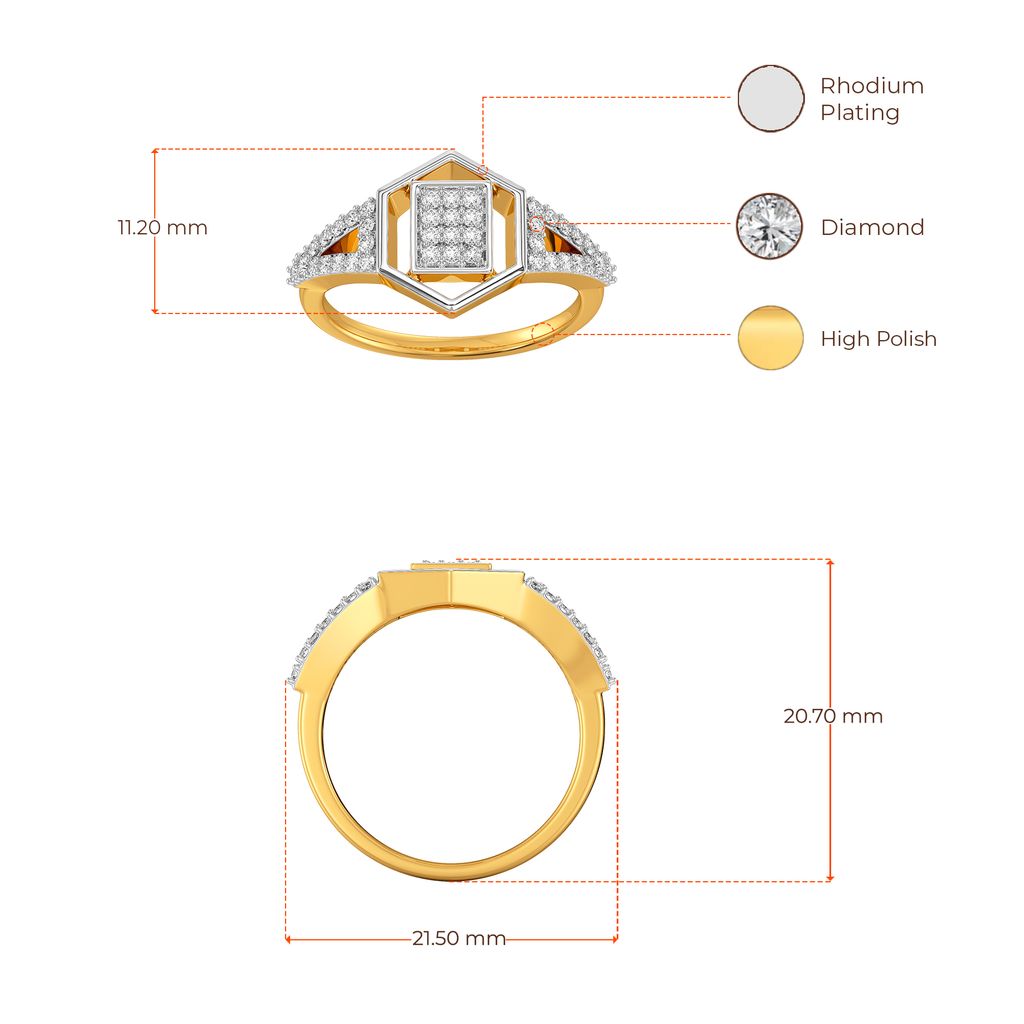 Sharp Gussets Diamond Rings image