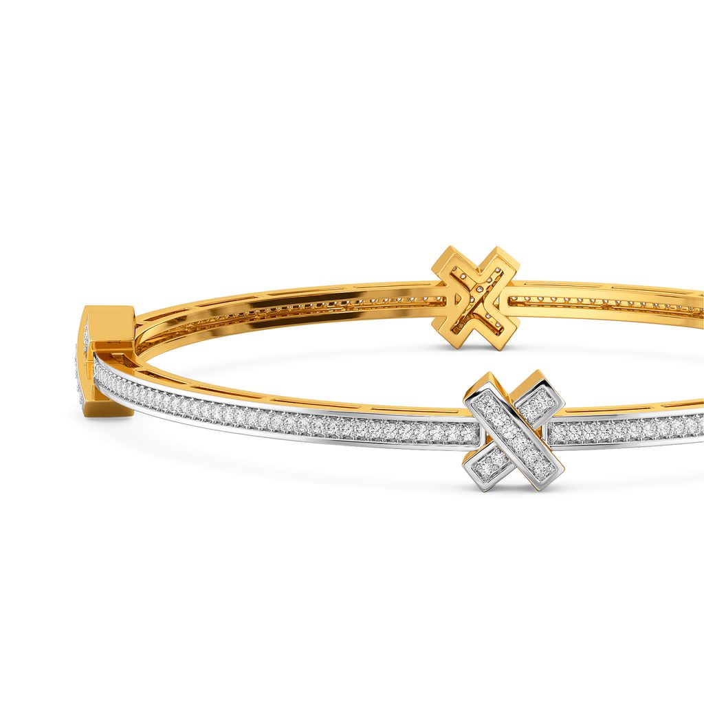 Flap Flex Diamond Bangles