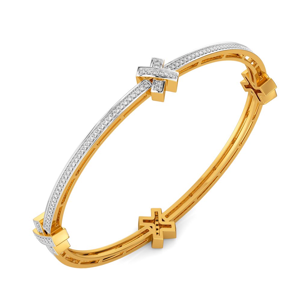 Flap Flex Diamond Bangles