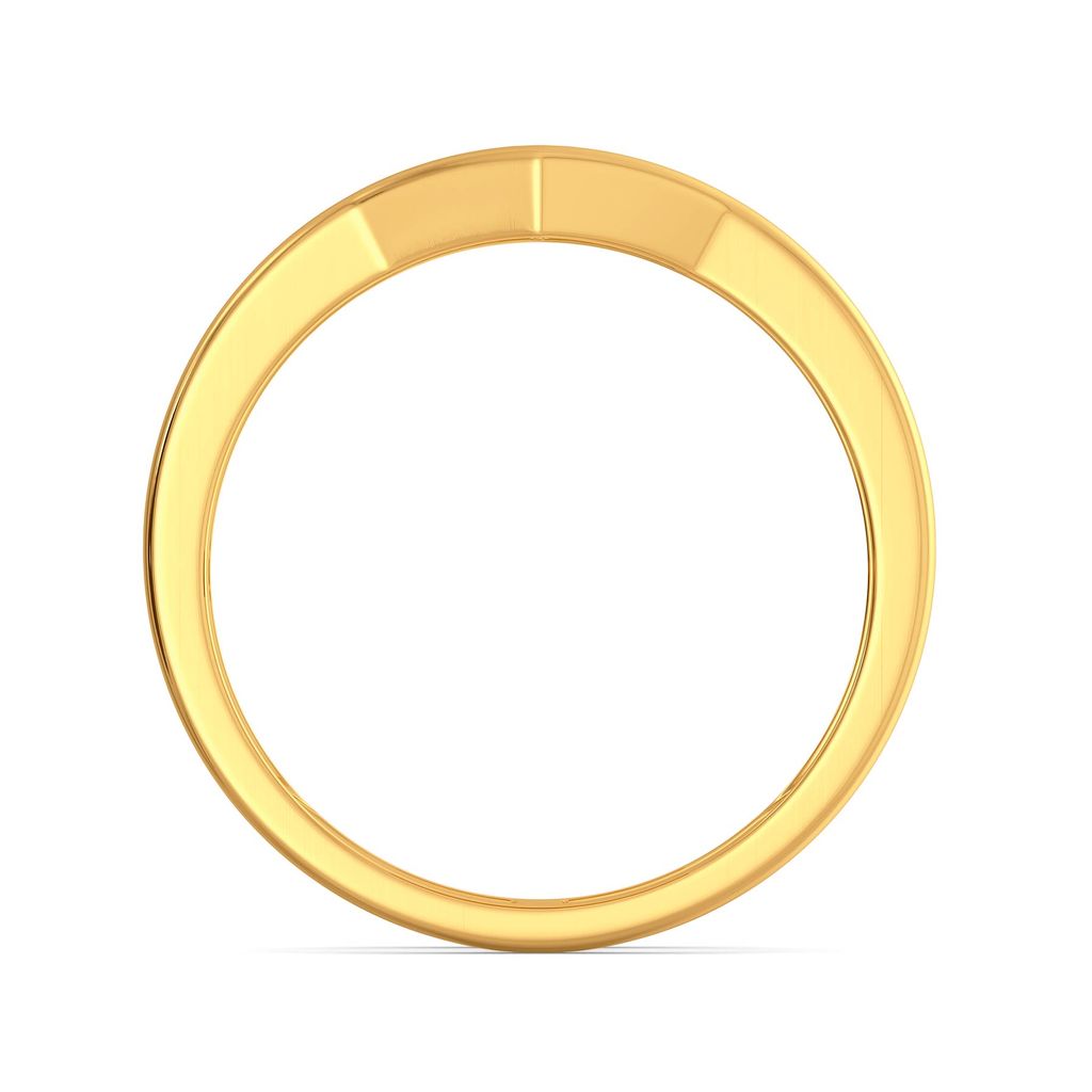 Tie & Dye Folds Gold Rings image