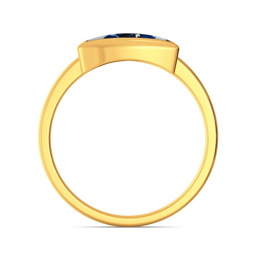 Trippy Skies Gold Rings image