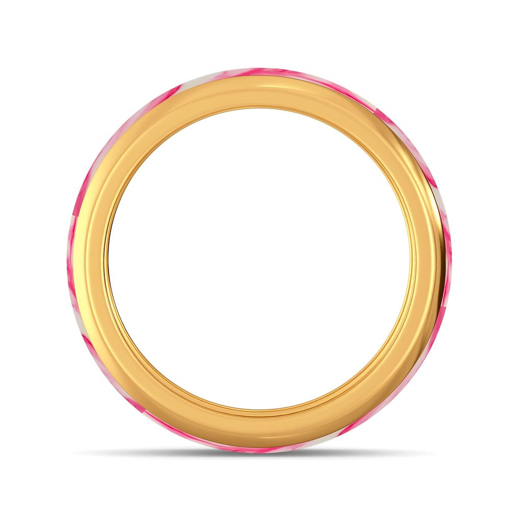 Pink Palette Gold Rings image