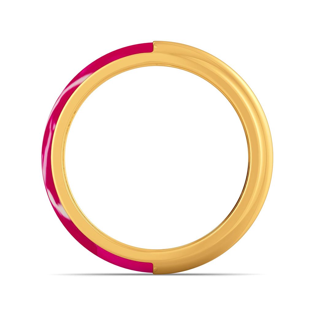Dyed in Pink Gold Rings image
