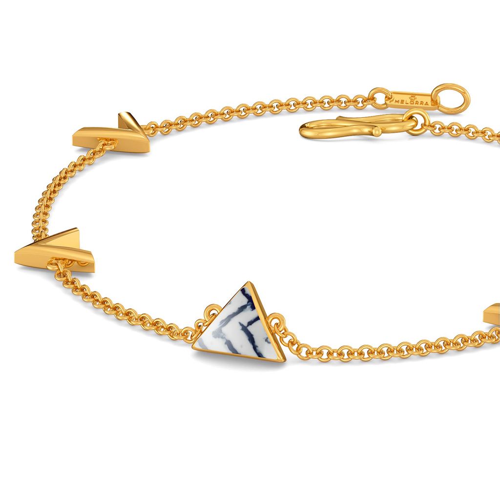 Hippie Blues Gold Bracelets