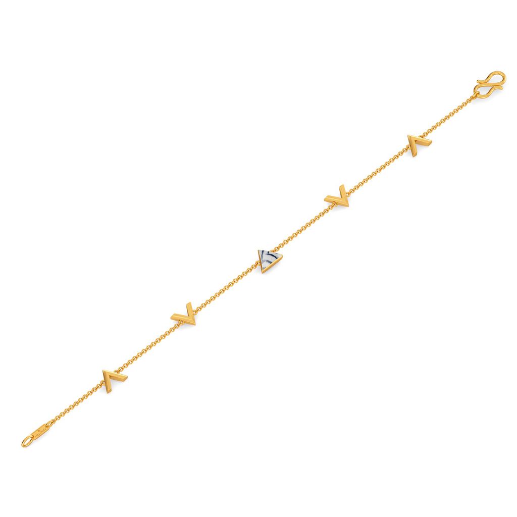 Hippie Blues Gold Bracelets