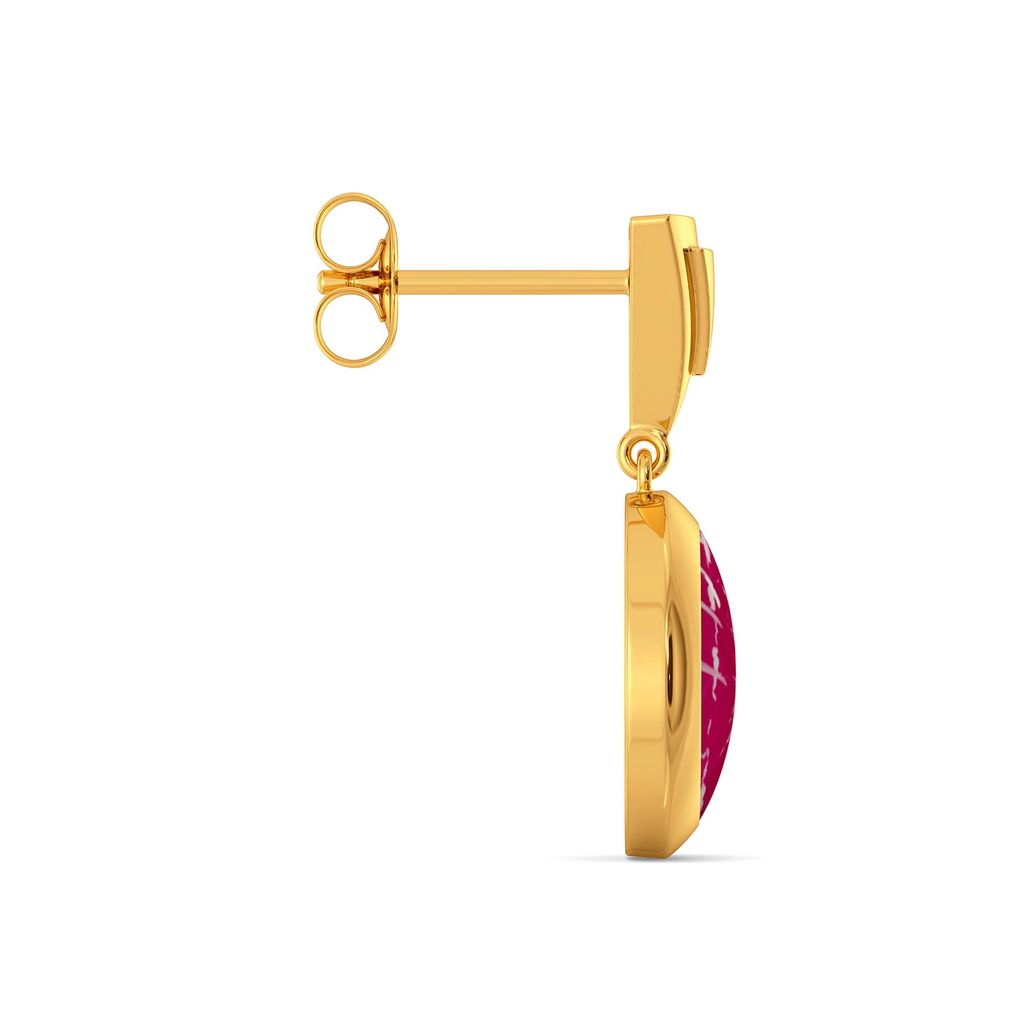 The Pink Wink Gold Earrings