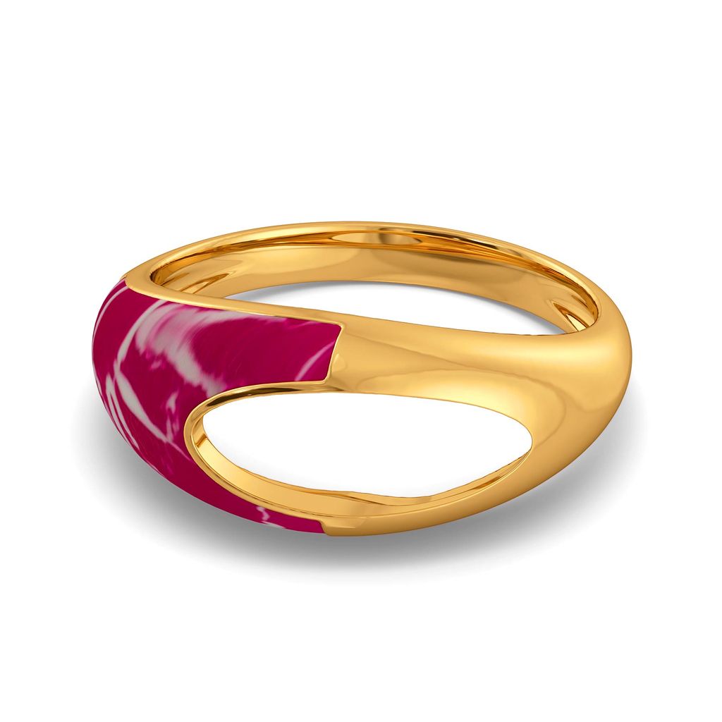 The Pink Wink Gold Rings alternate view 3