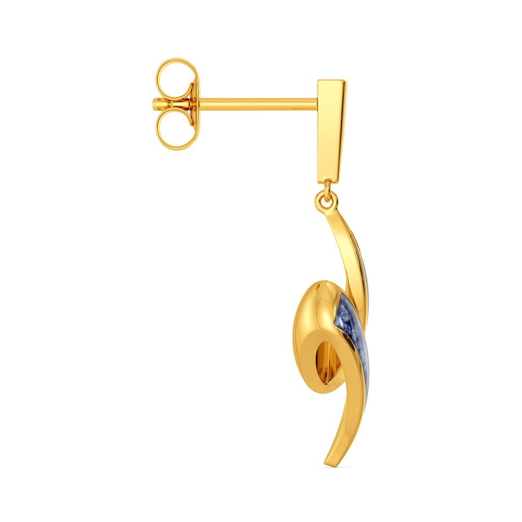 Dip Dyed Gold Earrings