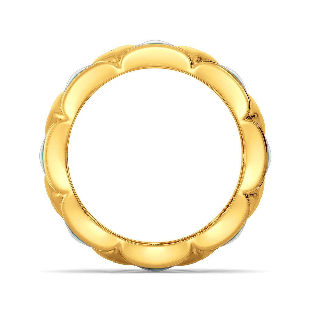 Splash N Tied Gold Rings image