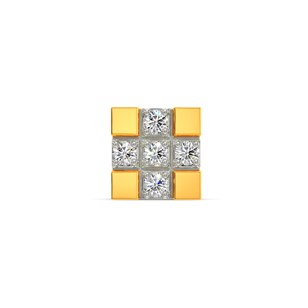 In a Tartan Glory Diamond Earrings For Men