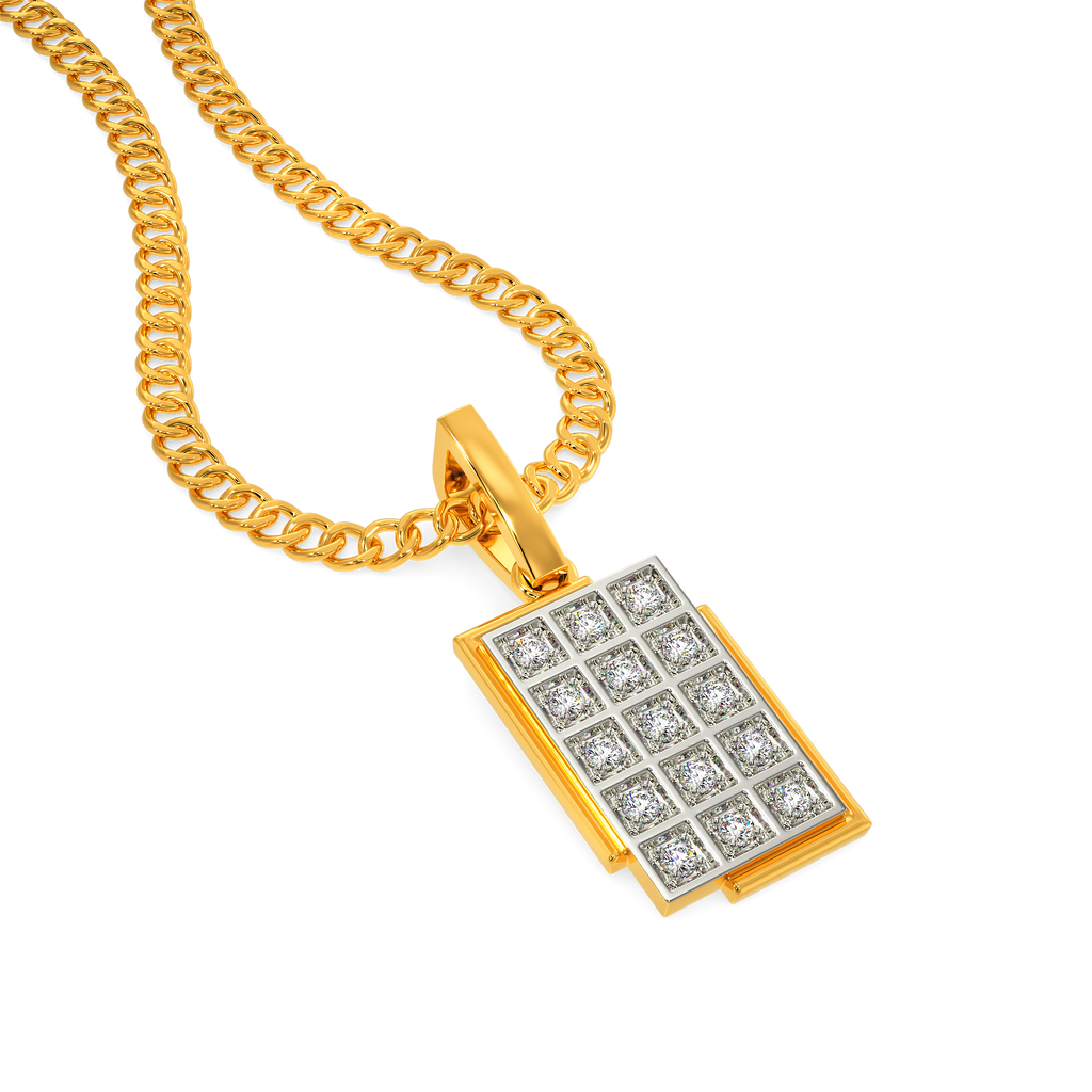 Time After Tartans Diamond Pendants For Men