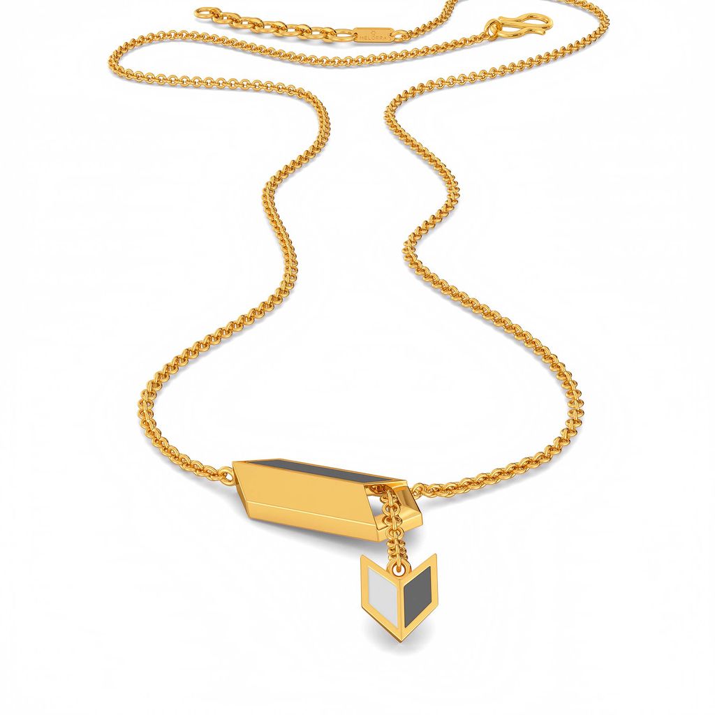 Sharp Shades Gold Necklaces