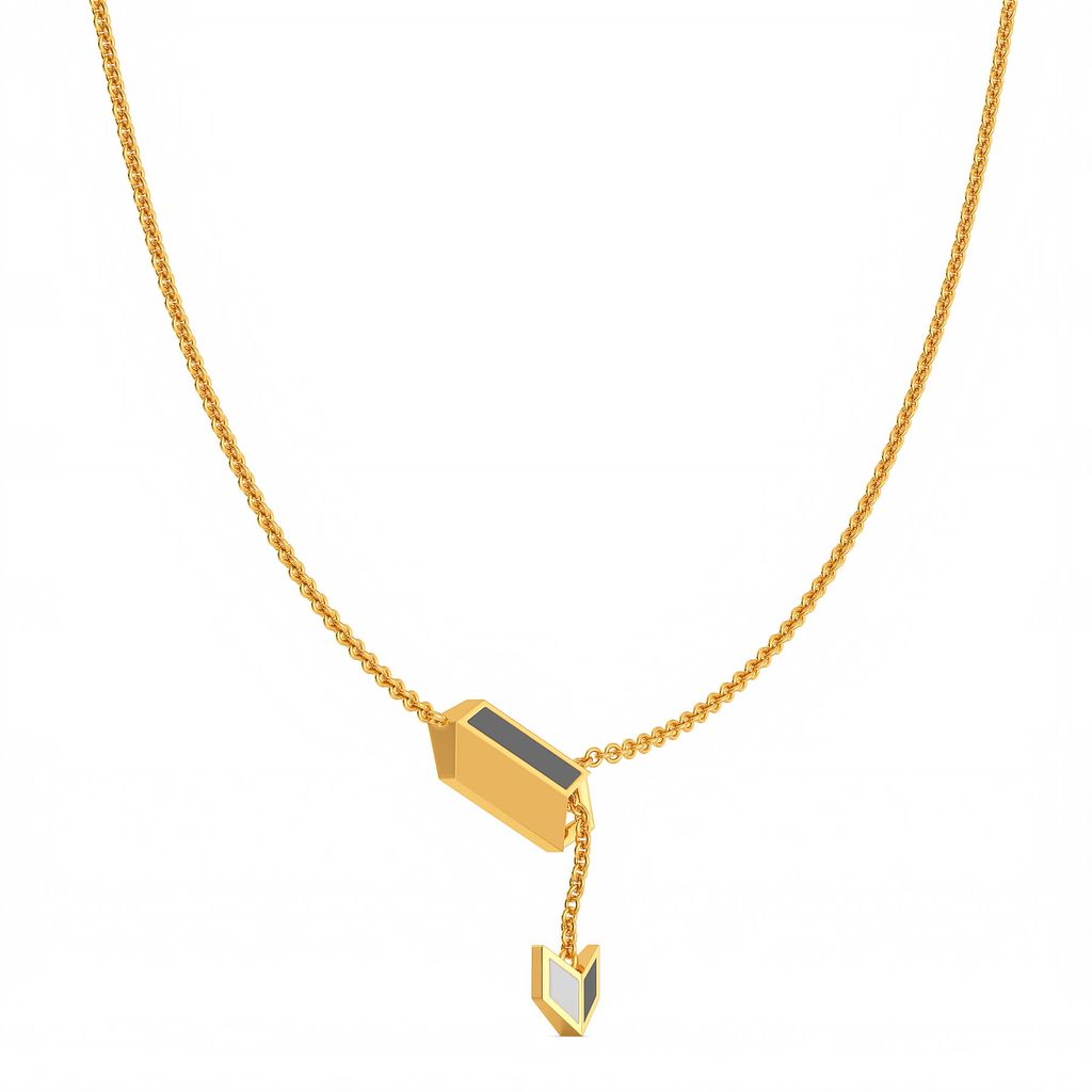 Sharp Shades Gold Necklaces