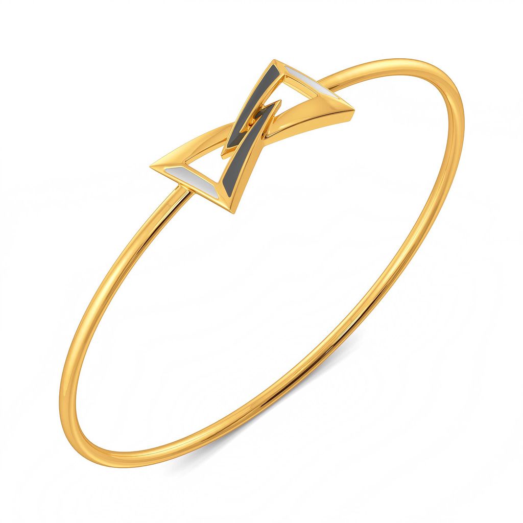 Grey Hierarchy Gold Bangles
