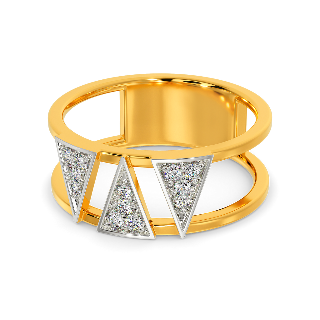 String Connection Diamond Rings alternate view 2