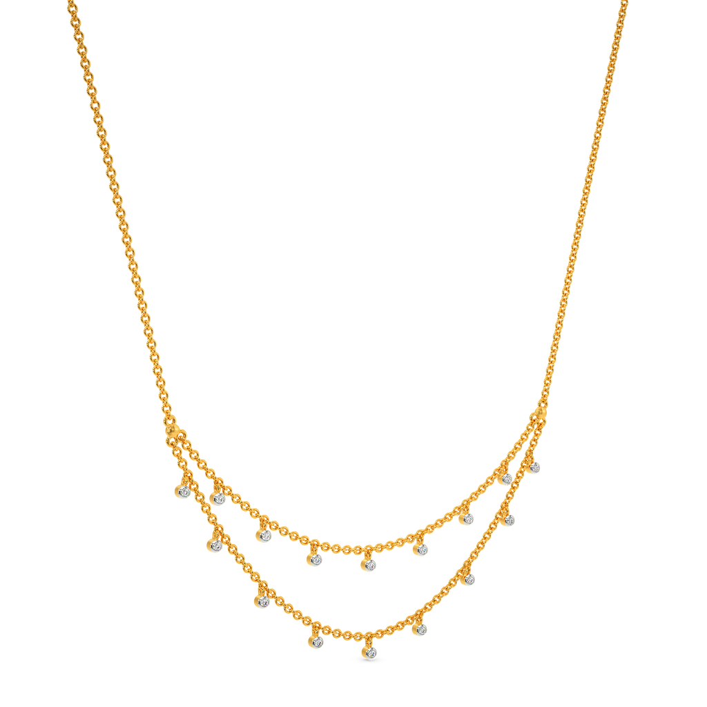 Stringed Together Diamond Necklaces